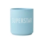 Design Letters - AJ Favourite Porcelain mug, Superstar / soft blue