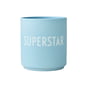 Design Letters - AJ Favourite Porcelain mug, Superstar / soft blue