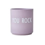 Design Letters - AJ Favourite porcelain mug, You Rock / lavender