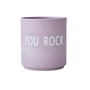Design Letters - AJ Favourite Porcelain mug, You Rock / lavender