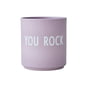 Design Letters - AJ Favourite Porcelain mug, You Rock / lavender