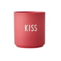 Design Letters - AJ Favourite porcelain mug, Kiss / red berry