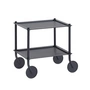 Muuto - Flow Side trolley, 2 shelves, blue-grey
