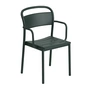 Muuto - Linear Steel Armchair, dark green