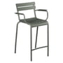 Fermob - Luxembourg Bar stool with armrests, rosemary