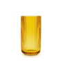 Lyngby Porcelæn - Glass vase h 15,5 cm, amber