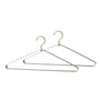 AYTM - Vestis coat hanger, taupe / gold (set of 2)