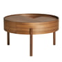 Woud - Arc Coffee table Ø 66 cm H 38 cm, walnut lacquered
