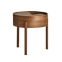 Woud - Arc Side table Ø 42 cm H 45 cm, walnut lacquered