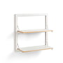 Ambivalenz - Fläpps shelf, 2 shelves, 80 x 80 cm, white