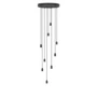 Tala - Brass Nine Pendant lamp, black / anodized aluminum