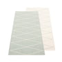 Pappelina - Max Reversible rug, 70 x 160 cm, sage / vanilla
