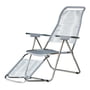 Fiam - Deck chair Spaghetti , frame aluminum / covering gray