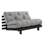 Karup Design - Roots Sofa bed, 140 x 200 cm, pine black / gray (746)