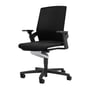 Wilkhahn - 174/7 ON Office swivel chair without seat depth extension, black (hard floor)