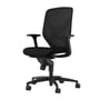 Wilkhahn - IN 184/7 Office swivel chair without seat depth extension, black (hard floor)
