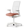 Wilkhahn - AT 187/71 Mesh office swivel chair without seat depth extension, seat Remix 2-653 / back white (hard floor)