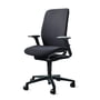 Wilkhahn - AT 187/7 Homeoffice Office swivel chair without seat depth extension, black (hard floor)