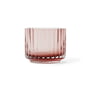 Lyngby Porcelæn - Tealight holder Ø 6,7 cm, burgundy