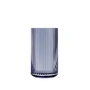 Lyngby Porcelæn - Glass vase, h 12.5 cm, midnight blue