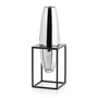 Philippi - Solero Vase S in stand, silver / black