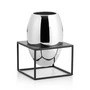 Philippi - Solero Vase L in stand, silver / black