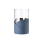 LindDNA - Fold Vase S, Ø 7. 5 cm, Nupo midnight blue / glass