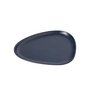 Lind DNA - Curve Stoneware Lunch Plate, 22 x 19 cm, navy blue