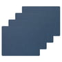 LindDNA - Placemat Square L , 35 x 45 cm, Nupo midnight blue (set of 4)