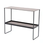 Lind DNA - Console table, steel black / Bull warm grey