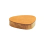 Lind DNA - Wood Box with lid Curve S, Ø 11 cm, natural oak / black