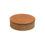 LindDNA - Wood Box with lid S, Ø 11 cm, natural oak / Bull natural
