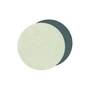 Lind DNA - Glass coaster round Double, Nupo dark green / olive green