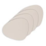 Lind DNA - Glasuntersetzer Curve , Nupo soft nude (set of 4)