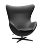Fritz Hansen - Egg Chair, black / Essential leather black