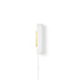 ferm Living - Vuelta LED Wall Lamp, H 40 cm, white / brass