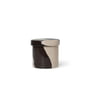 ferm Living - Inlay Stoneware container, Ø 9,8 cm, sand / brown