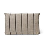 ferm Living - Clean Pasadena cushion, 40 x 60 cm, sand / black