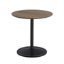 Muuto - Soft Side table, Ø 48 cm, H 48 cm, smoked oak / black