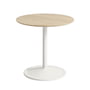 Muuto - Soft Side table, Ø 48 cm, H 48 cm, oak / off-white