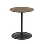 Muuto - Soft Side table, Ø 41 cm, H 48 cm, smoked oak / black
