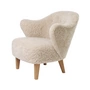 Audo - Ingeborg armchair, natural oak / Sheepskin Moonlight
