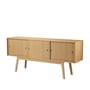 FDB Møbler - A85 Butler Sideboard, natural lacquered oak / natural