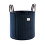 Nobodinoz - Savanna Storage basket, Ø 35 x H 40 cm, night blue