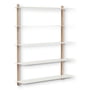 Gejst - Nivo Wall shelf E, light oak / white