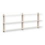 Gejst - Nivo Wall shelf D, light oak / white