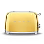Smeg - 2-slice toaster TSF01, gold