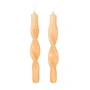 Broste Copenhagen - Twist Candles, golden fleece yellow (set of 2)