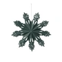 Broste Copenhagen - Christmas Snowflake Decorative pendant, Ø 30 cm, deep forest