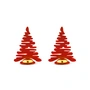 Alessi - Bark for Christmas, Place card holder, red (set of 2)